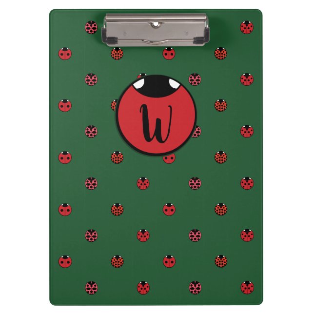 Ladybug Polka Dots Clipboard (Front)