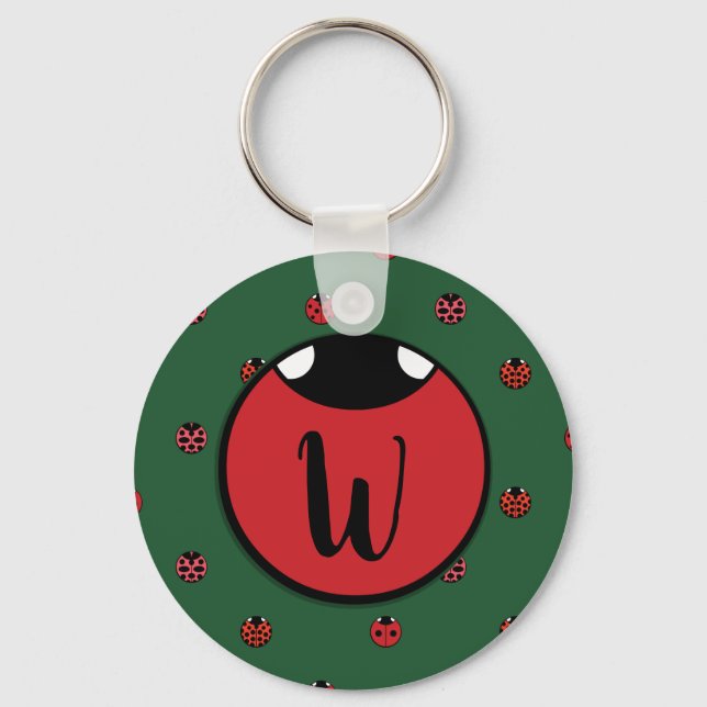 Ladybug Polka Dots Keychain (Front)