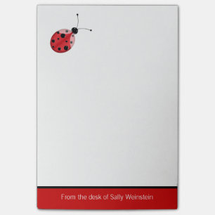 Ladybug Post It Note Pad