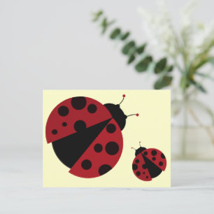 Ladybug postcard