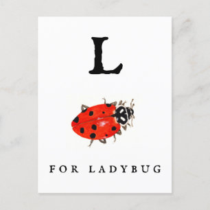 Ladybug  postcard