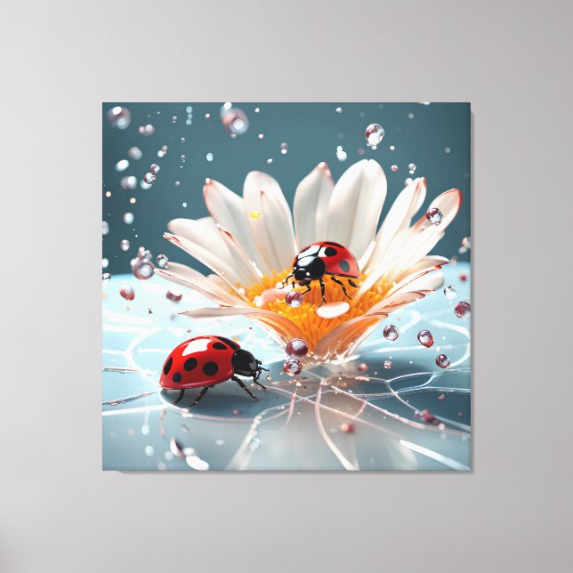 Ladybug - Premium Wrapped Canvas (Gloss) (Front)