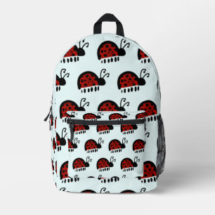 LadyBug Printed Backpack