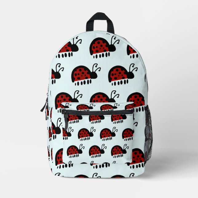 LadyBug Printed Backpack (Front)