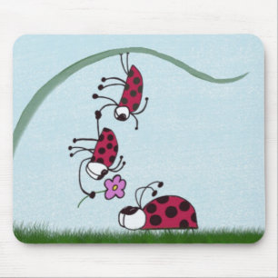 Ladybug Professing His Love For His Sweetheart Mouse Mat