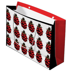 Ladybug Red Black Insect Ladybug Large Gift Bag