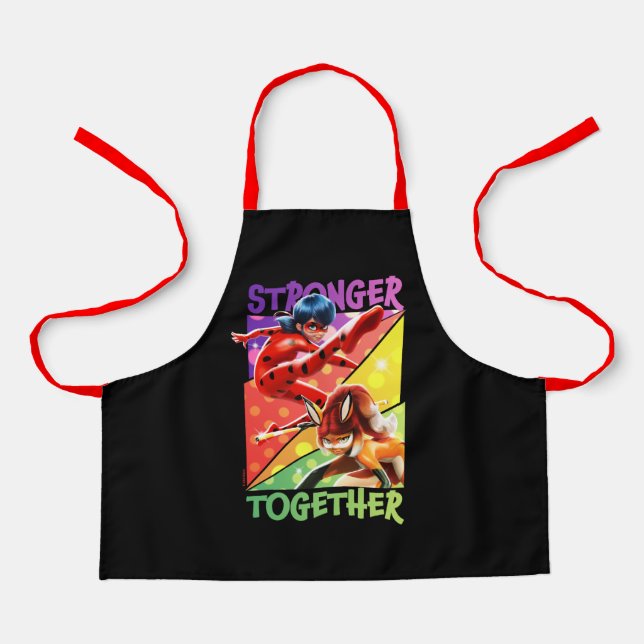 Ladybug & Rena Rouge | Stronger Together Apron (Front)