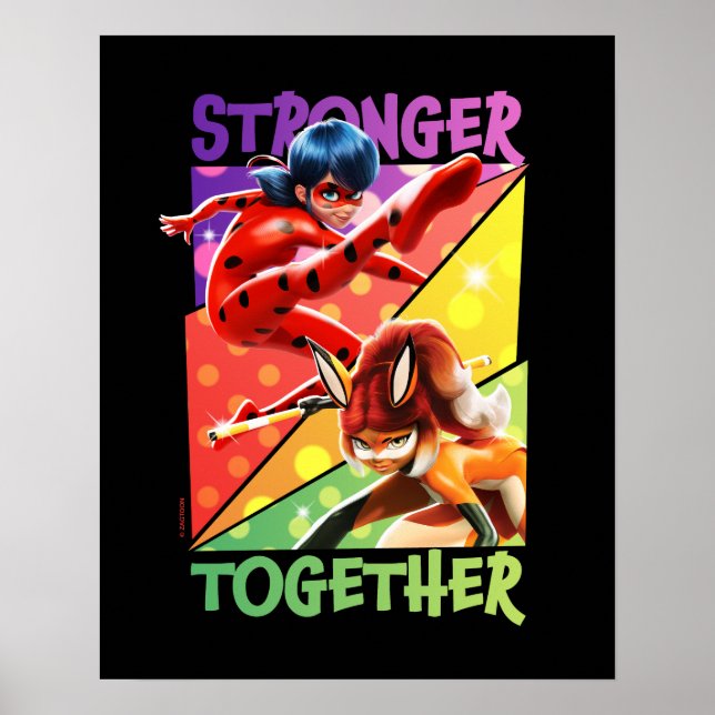 Ladybug & Rena Rouge | Stronger Together Poster (Front)