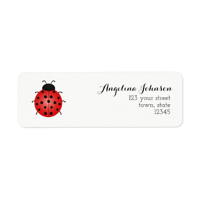 Ladybug Return Address (Front)