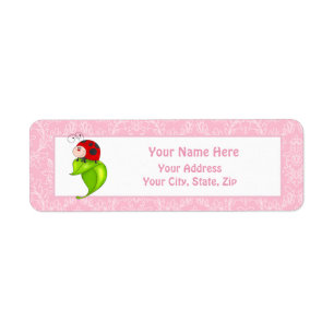 Ladybug Return Address Label
