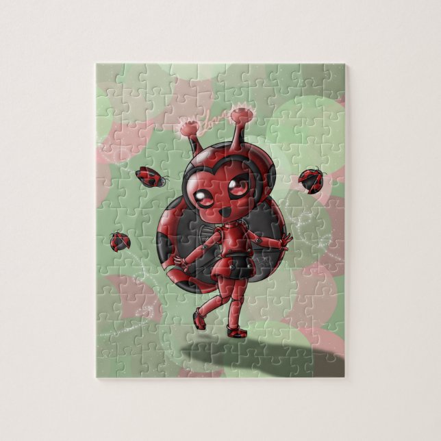 Ladybug Robot Girl Puzzle (Vertical)