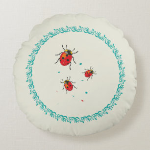 LadyBug Serie - Round Pillow