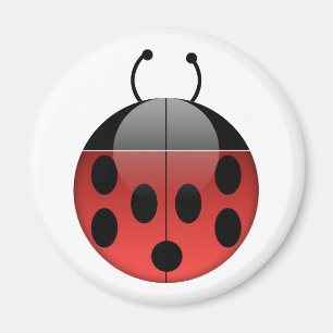 Ladybug Series 1 Round Magnet