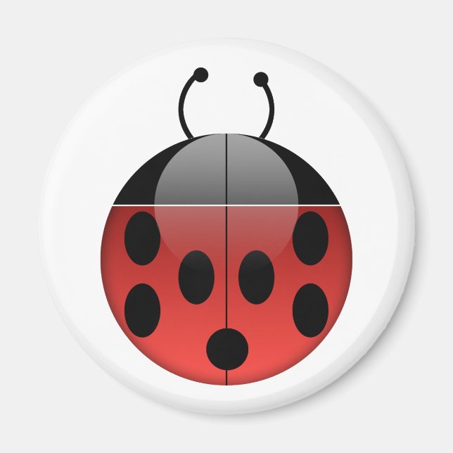 Ladybug Series 1 Round Magnet (Front)