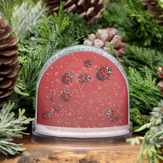 Ladybug Snow Globe Personalized Ladybug Snow Globe (Winter)