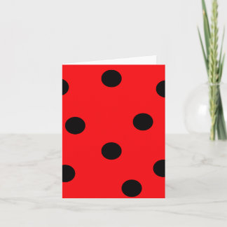 Ladybug Spots Note Card