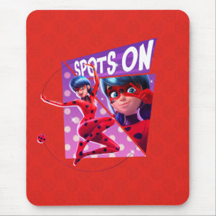 Ladybug   Spots On Purple Graphic Mouse Mat