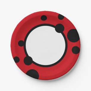 Ladybug Spots Party Paper Plate