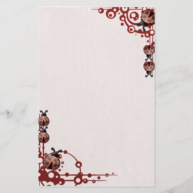 Ladybug Stationary Stationery (Front)