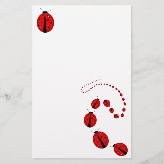 Ladybug Stationery (Front)