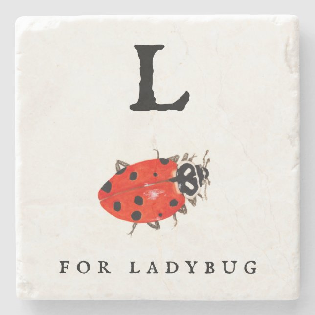 Ladybug Stone Coaster (Front)