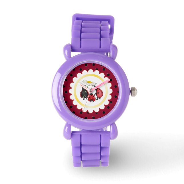 Ladybug Stroll Glitter Watch (Front)