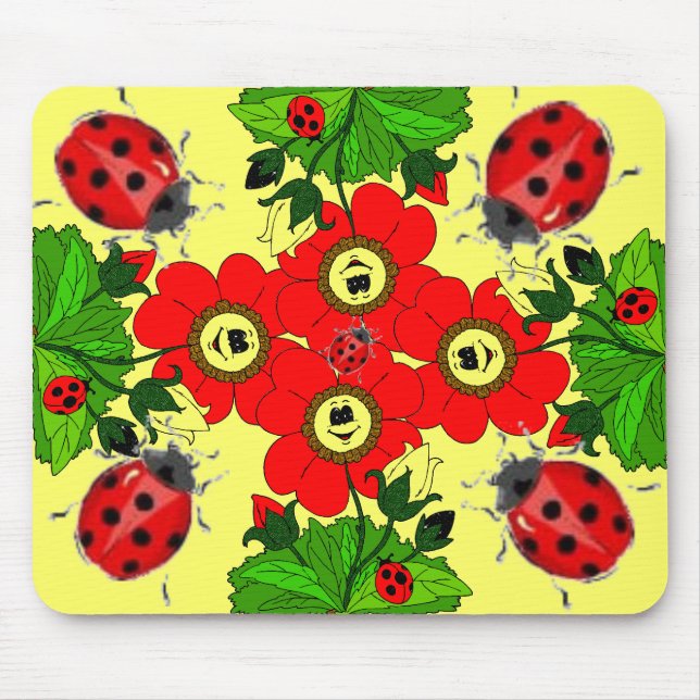 LADYBUG SUMMER! MOUSE MAT (Front)