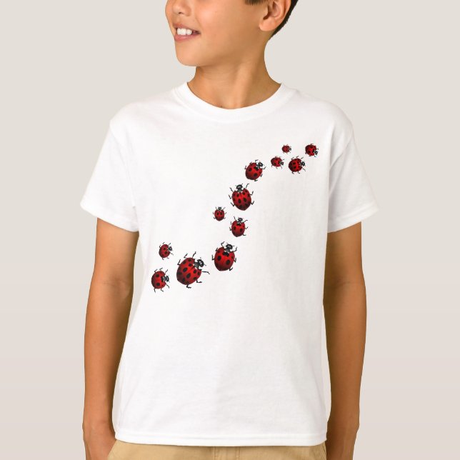 Ladybug T-Shirt Kid's Sport Shirt  Ladybird Shirts (Front)