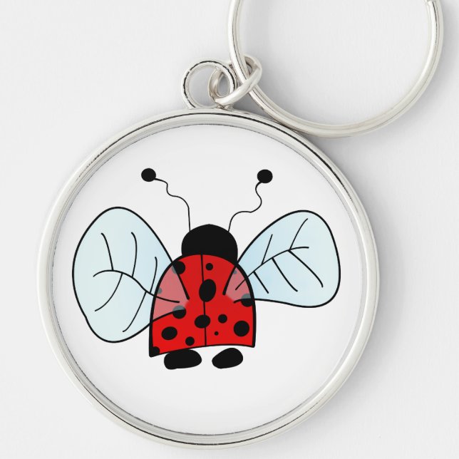 Ladybug Table Lamp Key Ring (Front)