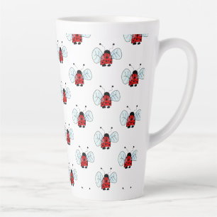 Ladybug Table Lamp Latte Mug