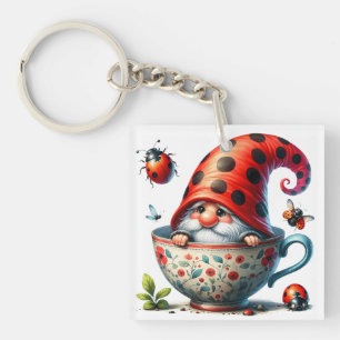 Ladybug Tea Key Ring
