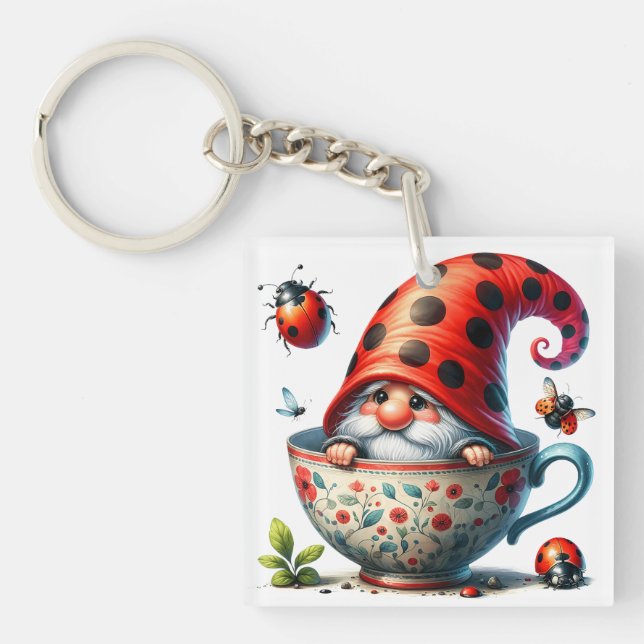 Ladybug Tea Key Ring (Front)