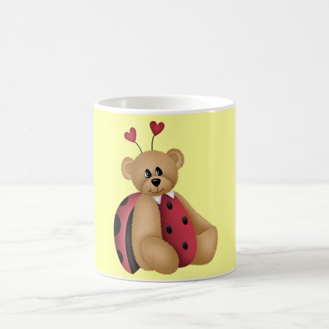 Ladybug Teddy Bear Mug (Center)