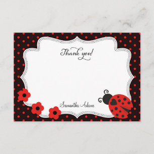 Ladybug Thank You Card
