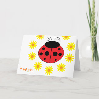 Ladybug Thank You Card