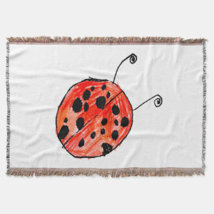 Ladybug Throw Blanket