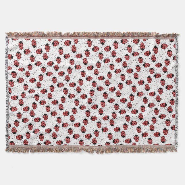 Ladybug Throw Blanket (Front)