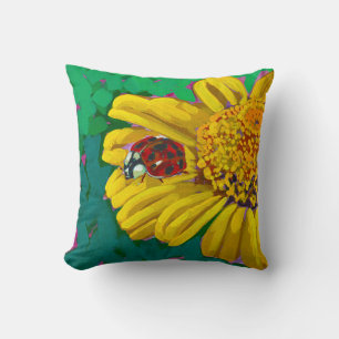Ladybug Throw Pillow