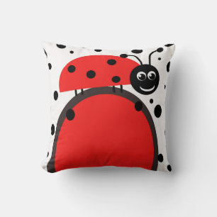 Ladybug Throw PIllow