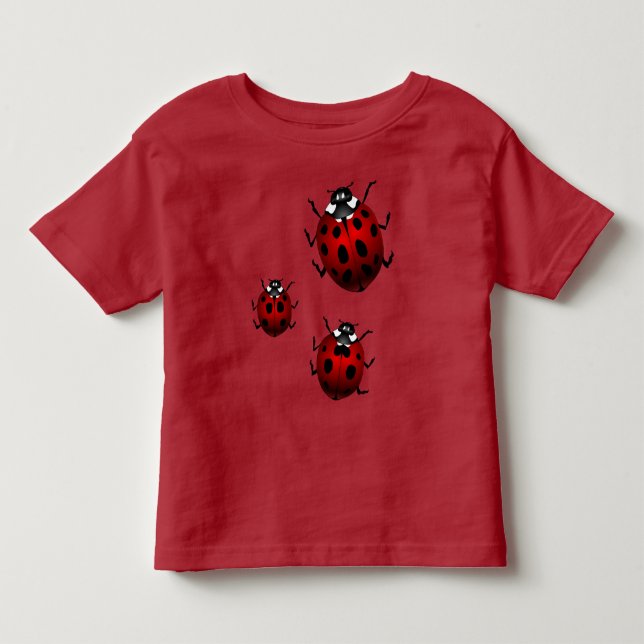Ladybug Toddler Shirt Cute Ladybug Top (Front)
