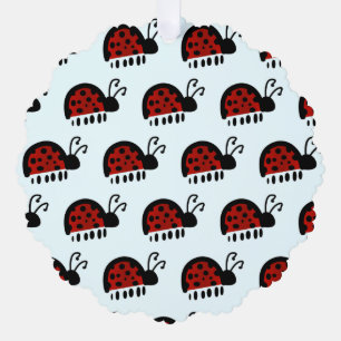 LadyBug Tree Decoration Card