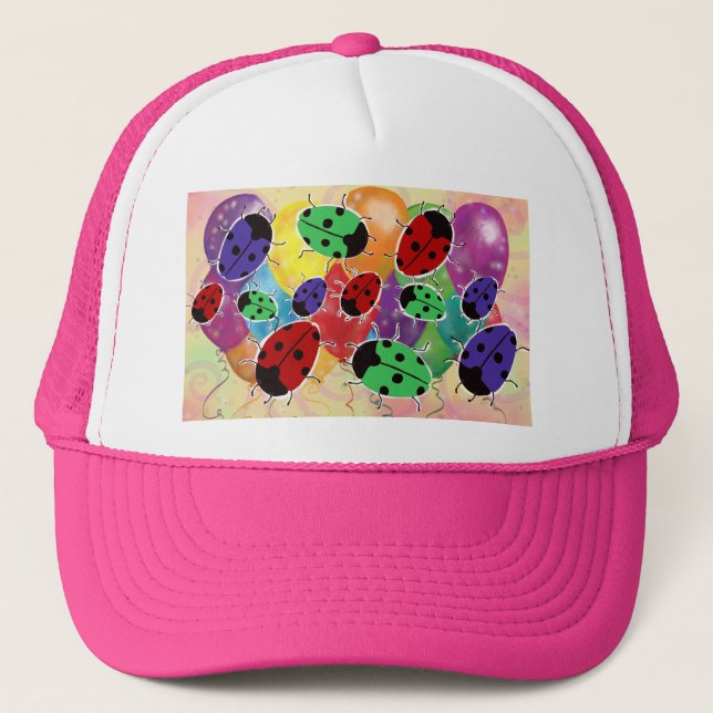 Ladybug Trucker Hat (Front)