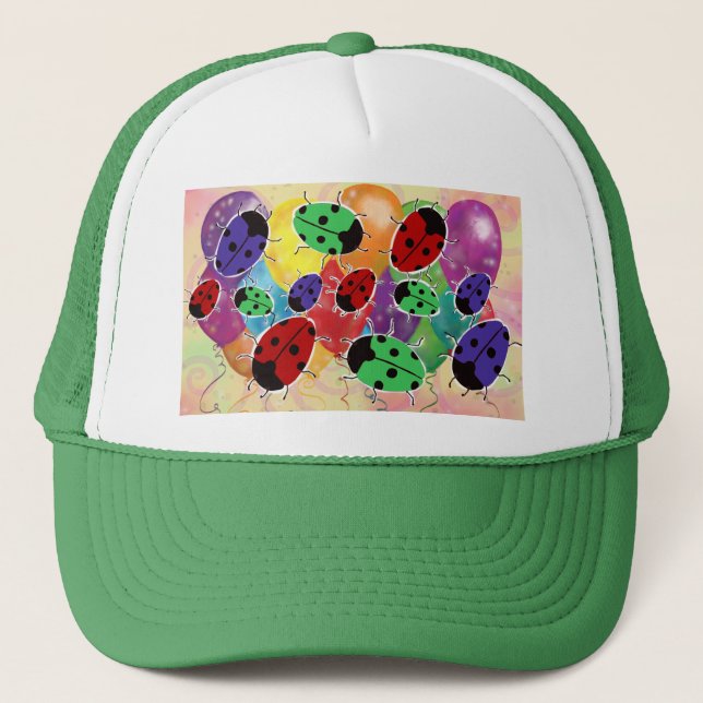 Ladybug Trucker Hat (Front)