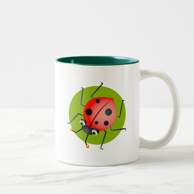 Ladybug Two-Tone Coffee Mug (Right)