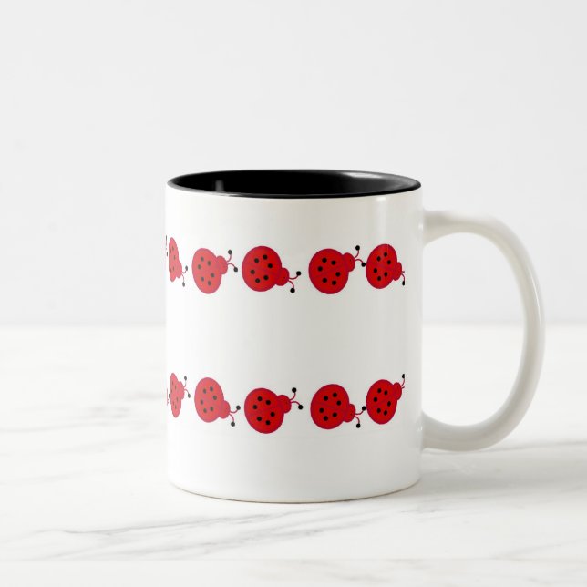 LadyBug Two-Tone Coffee Mug (Right)
