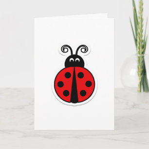 Ladybug Valentine Holiday Card