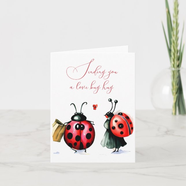Ladybug Valentine's Day Card (Front)