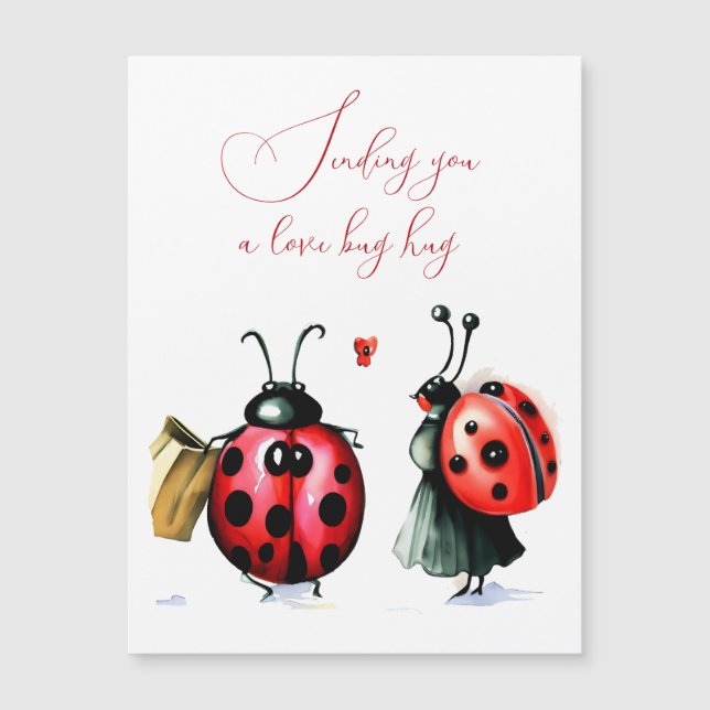Ladybug Valentine's Day Card (Front)