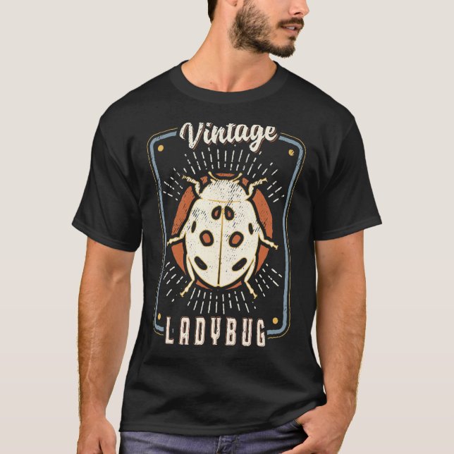 Ladybug Vintage Retro Classic Animal Love T-Shirt (Front)
