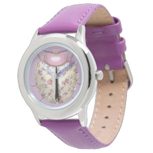 Ladybug violets and Roses cute floral Watch